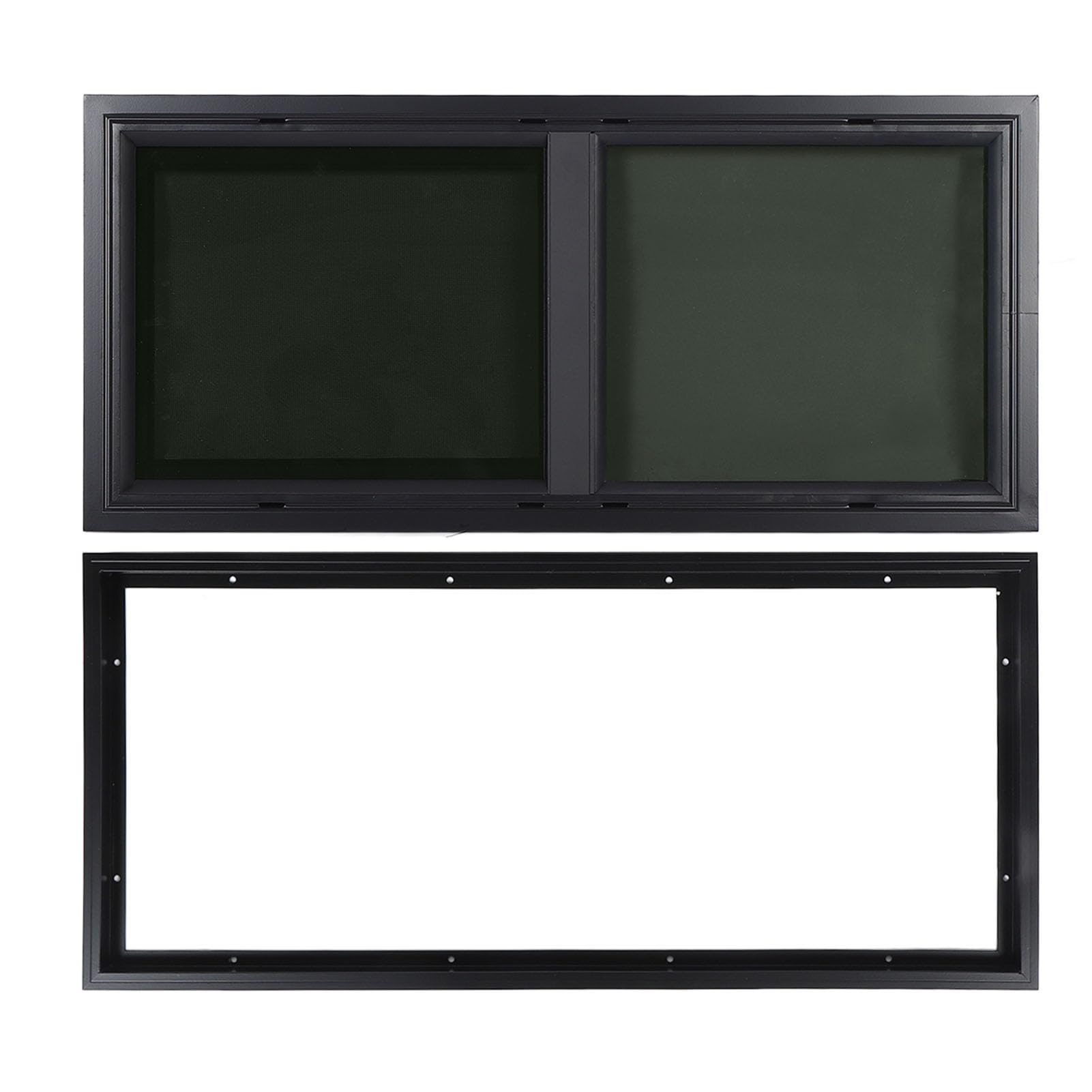 Brilluxa RV -Schiebefenster, horizontal getönte Glasplatte mit Bildschirm 28x12 Zoll für Anhänger -Wohnmobil, UV -Blockier - -Fensterbaugruppe Brilluxa RV -Schiebefenster, horizontal getönte Glasplatte mit Bildschirm 28x12 Zoll für Anhänger -Wohnmobil, UV -Blockier - -Fensterbaugruppe von Brilluxa