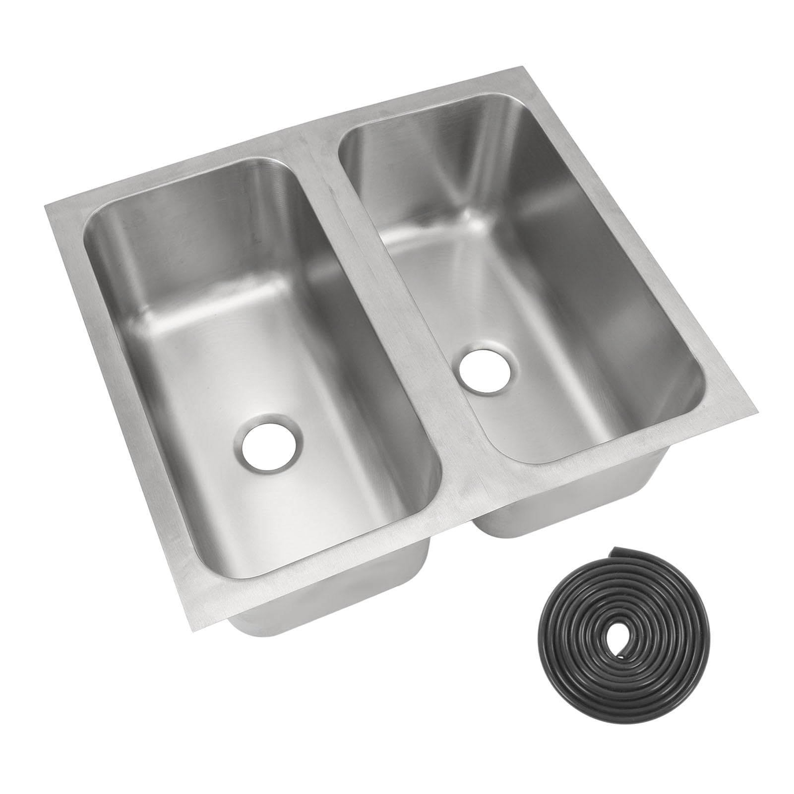 Brilluxa RV Waschbecken, Doppelschüsselküchenbecken mit 40 -mm -Abflussauslass kompatibel mit Caravan Boat Wohnmobil -Lkw, 304 Edelstahlquadratwaschbecken Baugruppe Brilluxa RV Waschbecken, Doppelschüsselküchenbecken mit 40 -mm -Abflussauslass kompatibel mit Caravan Boat Wohnmobil -Lkw, 304 Edelstahlquadratwaschbecken Baugruppe von Brilluxa