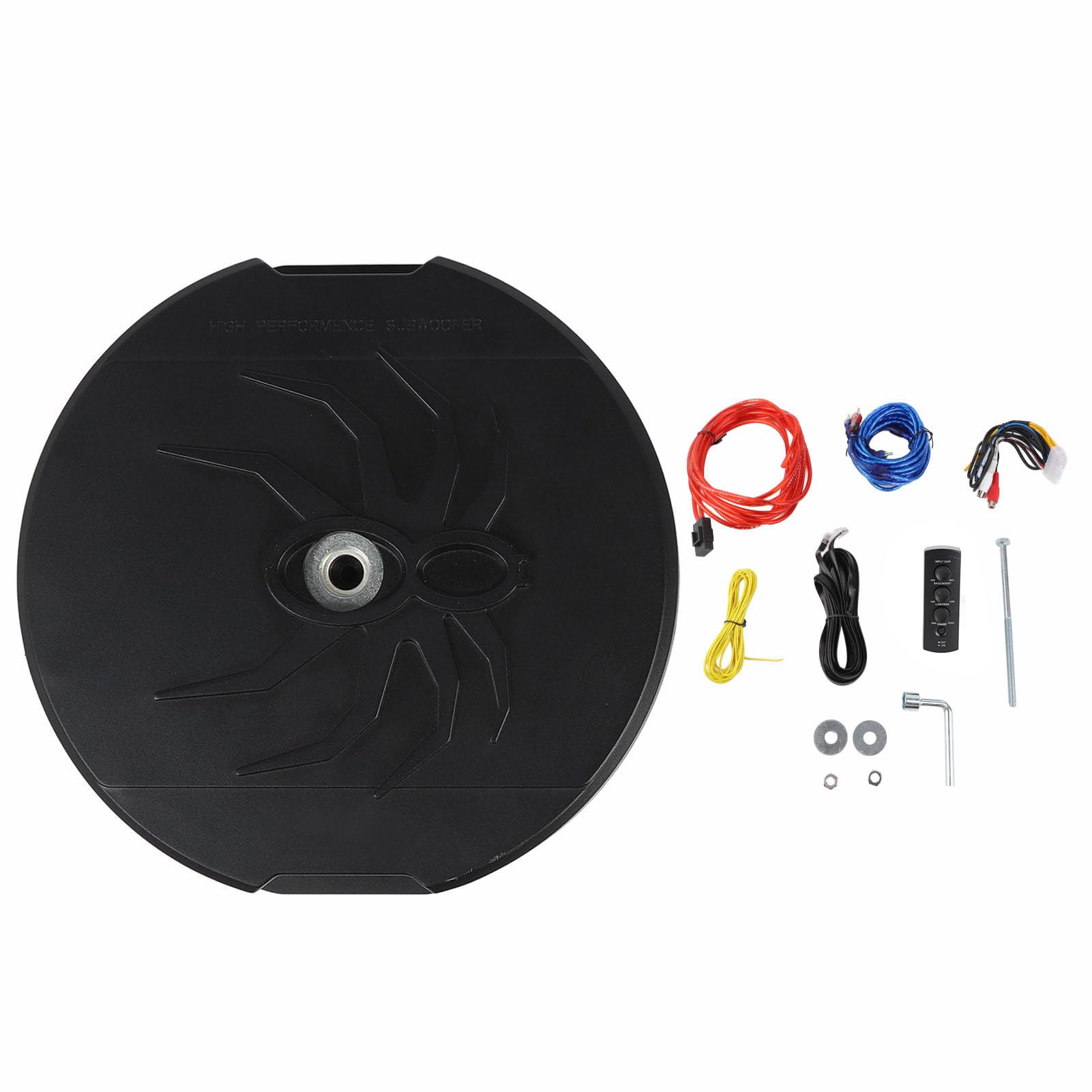 Brilluxa Resero Tire Subwoofer, Powered Bass Speaker, 12in Active Subwoofer 400W RMS 4 Ohm mit Fernbedienung für Fahrzeug 12V Brilluxa Resero Tire Subwoofer, Powered Bass Speaker, 12in Active Subwoofer 400W RMS 4 Ohm mit Fernbedienung für Fahrzeug 12V von Brilluxa