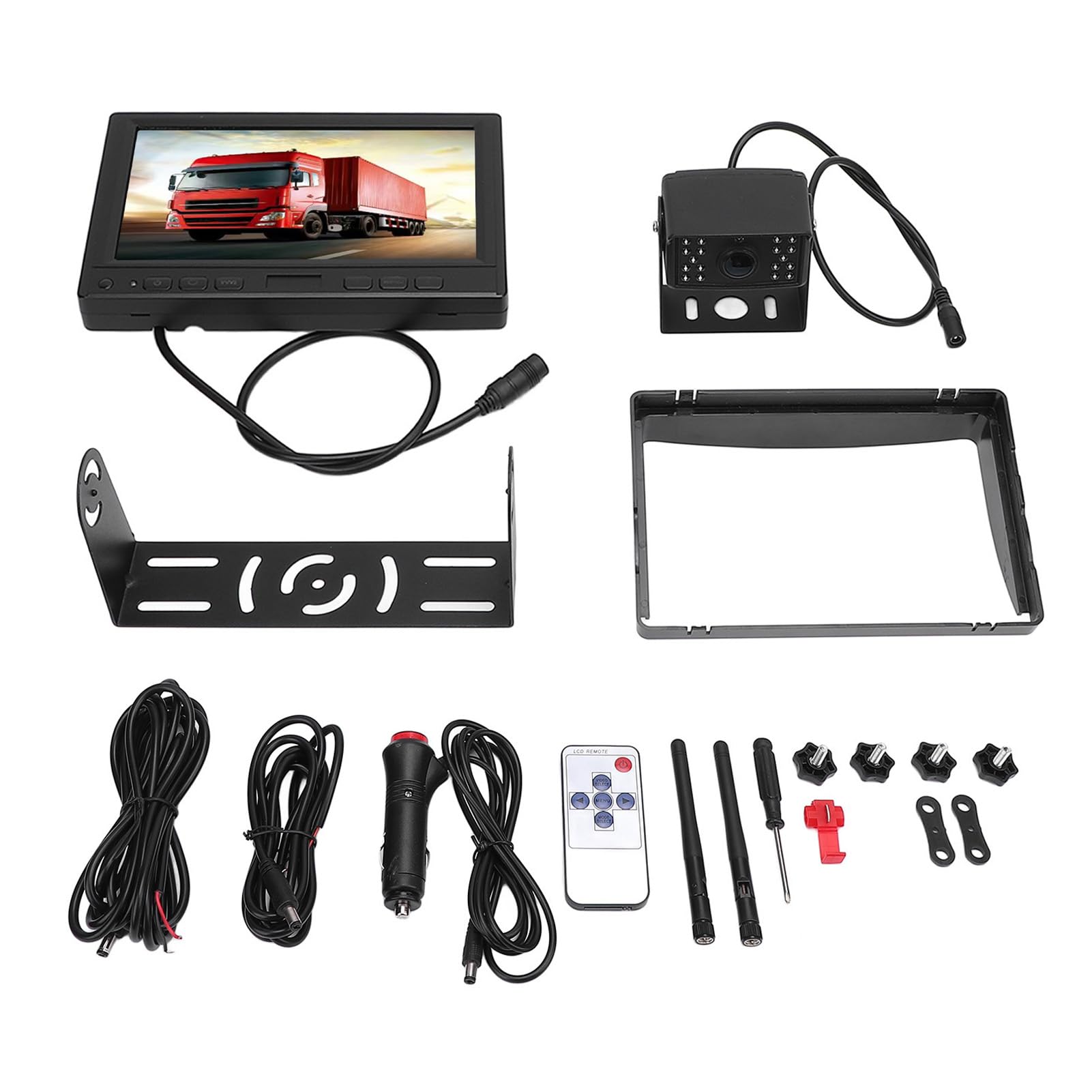 Brilluxa Rückfahrkamera, kabelloses Rückfahrsystem, 7-Zoll-DVR-Monitor mit Loop-Aufnahme, 1080P-Weitwinkelkamera für das Parken von Wohnmobilanhängern Brilluxa Rückfahrkamera, kabelloses Rückfahrsystem, 7-Zoll-DVR-Monitor mit Loop-Aufnahme, 1080P-Weitwinkelkamera für das Parken von Wohnmobilanhängern von Brilluxa