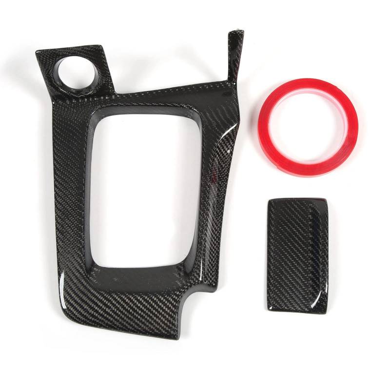 Brilluxa -Schaltplattenabdeckung, Ersatz für Mittelkonsolenrahmen kompatibel mit GTR R34 RHD, Carbon Fiber -Zahnradplatte, Konsolenverkleidungsabdeckung von Brilluxa