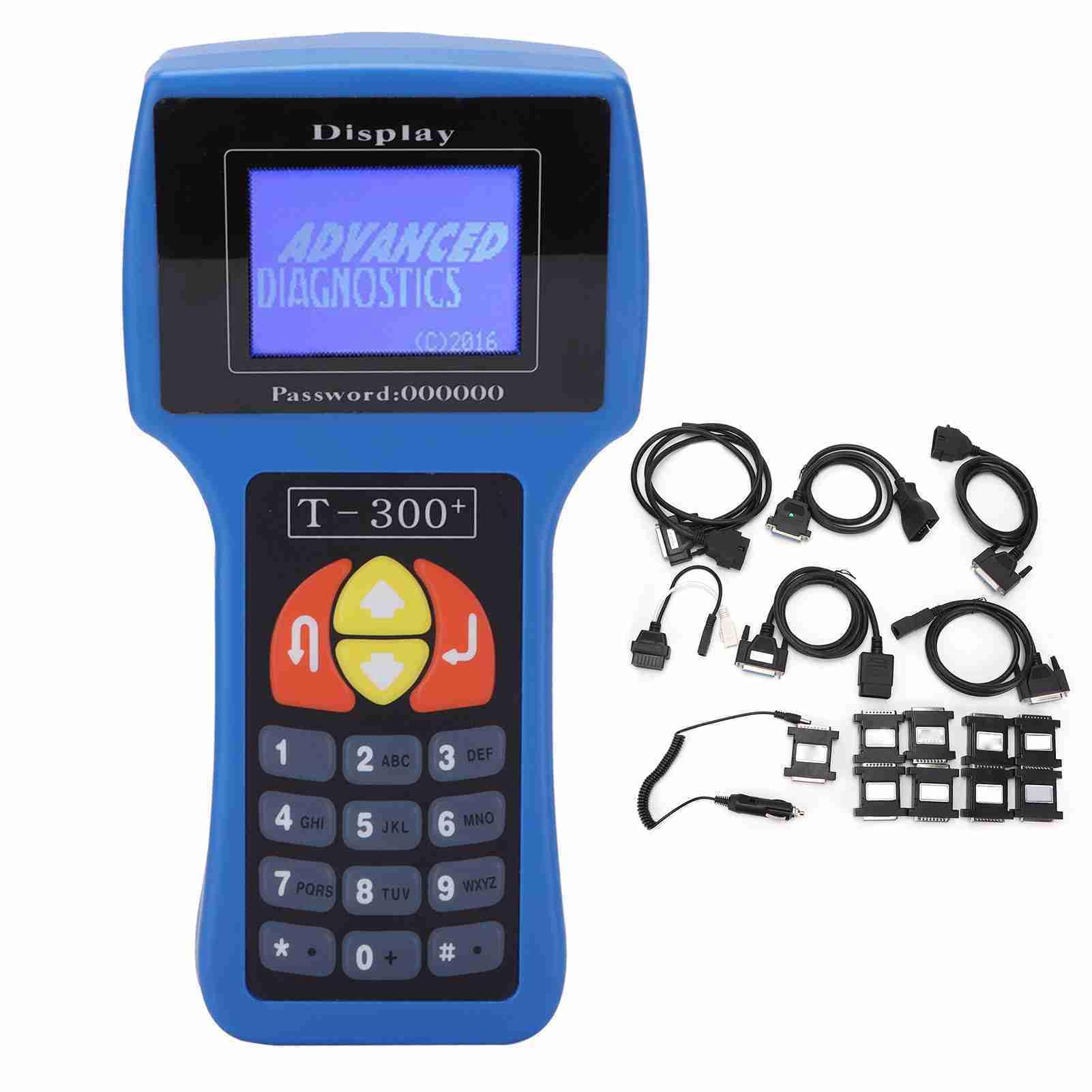 Brilluxa Schlüsselprogrammierer, kompatibel mit, T300 V17.8 Diagnosescanner, Automobilfehlercodeleser, Fahrzeugdiagnosewerkzeugersatz (Blau) von Brilluxa
