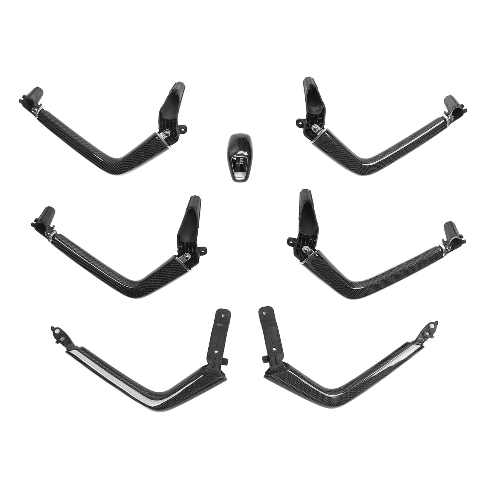 Brilluxa Shift Knob Cover, Mittelkonsole -Handlauf -Kit kompatibel mit 2018 bis 2023, Austausch von Kohlefaser -Innenarmen Brilluxa Shift Knob Cover, Mittelkonsole -Handlauf -Kit kompatibel mit 2018 bis 2023, Austausch von Kohlefaser -Innenarmen von Brilluxa