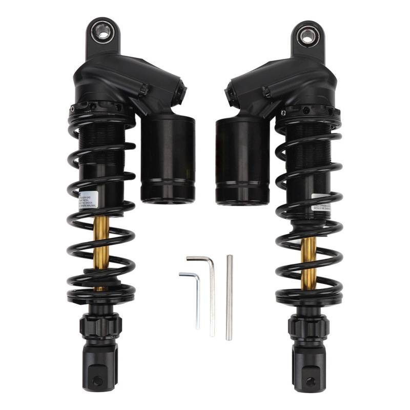 Brilluxa -Stoßdämpfer, Motorradaufhängungstrebe, kompatibel mit Nmax 125 155, 310 mm Heck -Stoßdämpfer, Motorradfeder -Federhängeband (Black) von Brilluxa