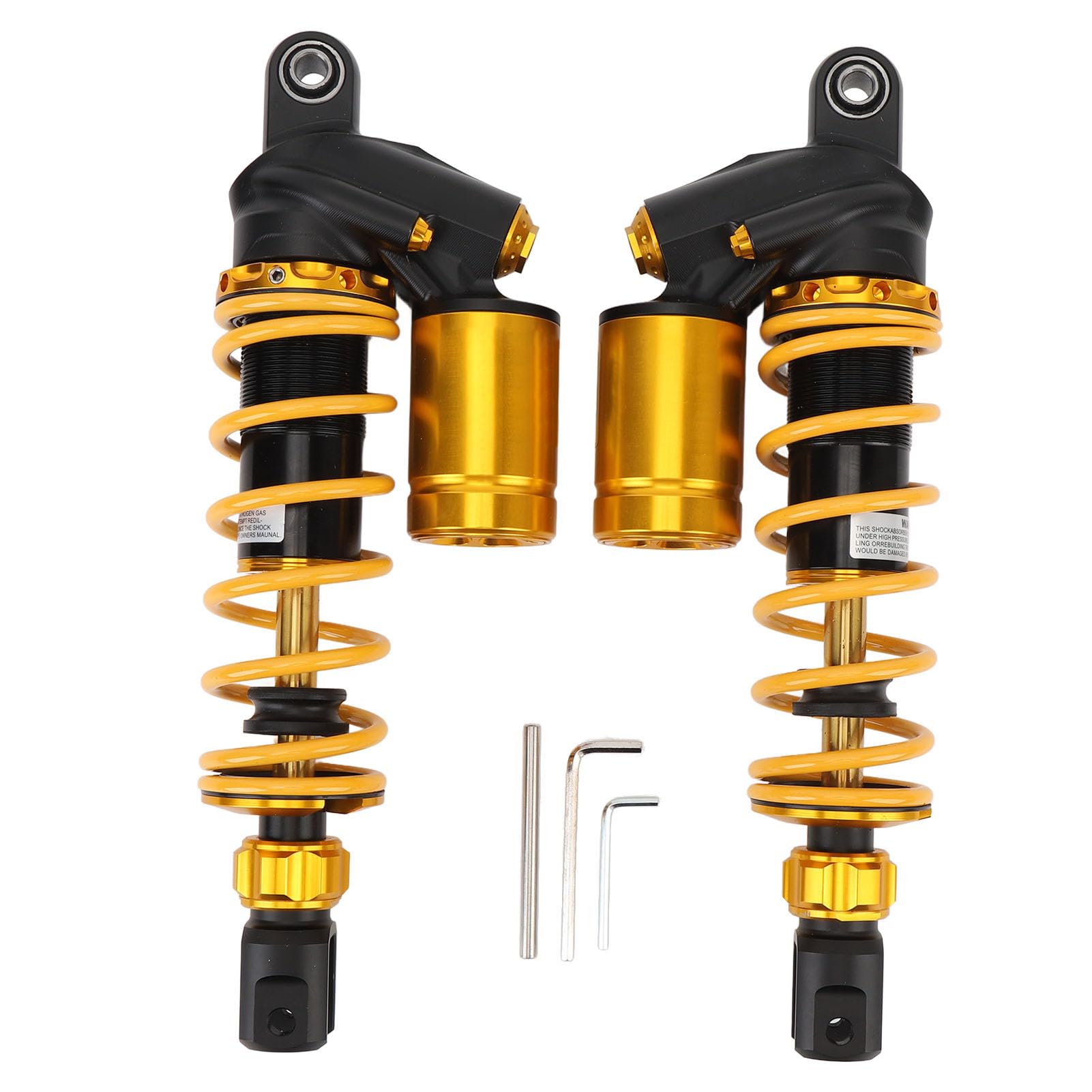 Brilluxa -Stoßdämpfer, Motorradaufhängungstrebe, kompatibel mit Nmax 125 155, 310 mm Heck -Stoßdämpfer, Motorradfeder -Federhängeband (Gold) von Brilluxa
