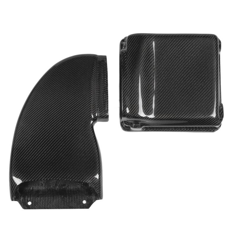Brilluxa Stoßfänger Canard Wings, kompatibel mit Lancer Evolution 9 2006-2007, Kohlefaser-Splitterflossen, Austausch von Front-Canard-Flügel von Brilluxa