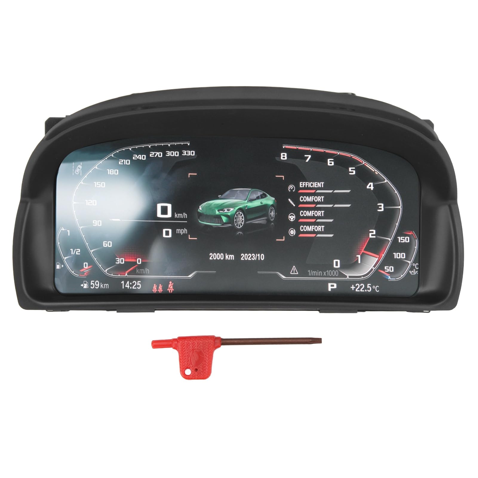 Brilluxa-Tachometer-Cluster, LCD-Armaturenbrettmesser, kompatibel mit X1 E84 2009-2014, 12,3 Zoll Multifunktionsanzeige Austausch Brilluxa-Tachometer-Cluster, LCD-Armaturenbrettmesser, kompatibel mit X1 E84 2009-2014, 12,3 Zoll Multifunktionsanzeige Austausch von Brilluxa