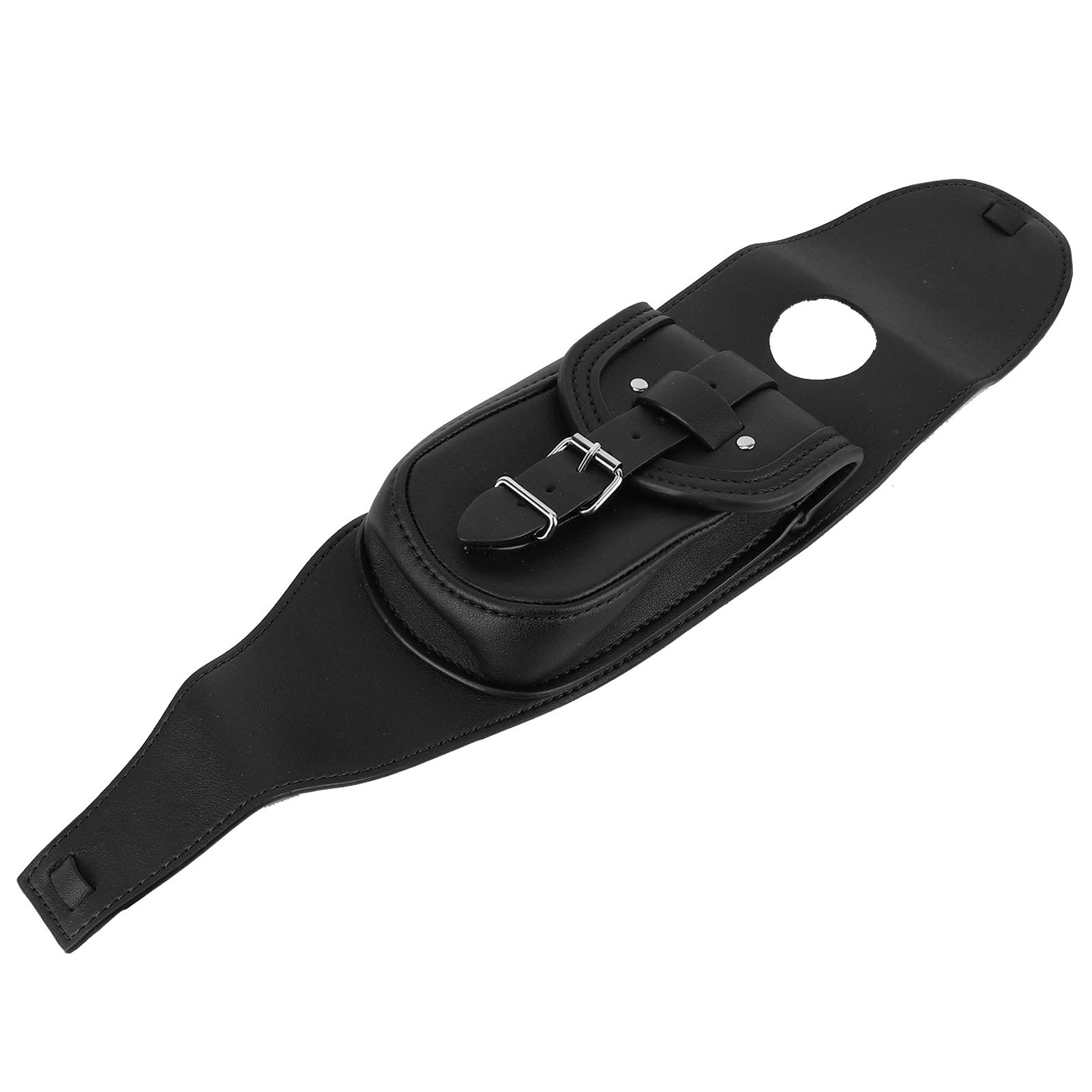 Brilluxa -Tankabdeckung, PU -Leder -Kraftstoffpolster mit Beutel, Motorrad -Gastbeherrschungabdeckung, Tank -Tank -Bib mit Lagerung, Motorrad -Tankschutzzubehör (Black) von Brilluxa