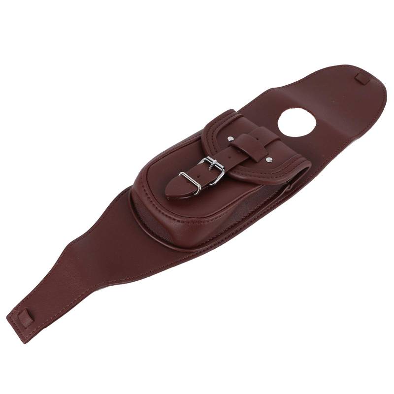Brilluxa -Tankabdeckung, PU -Leder -Kraftstoffpolster mit Beutel, Motorrad -Gastbeherrschungabdeckung, Tank -Tank -Bib mit Lagerung, Motorrad -Tankschutzzubehör (Brown) von Brilluxa