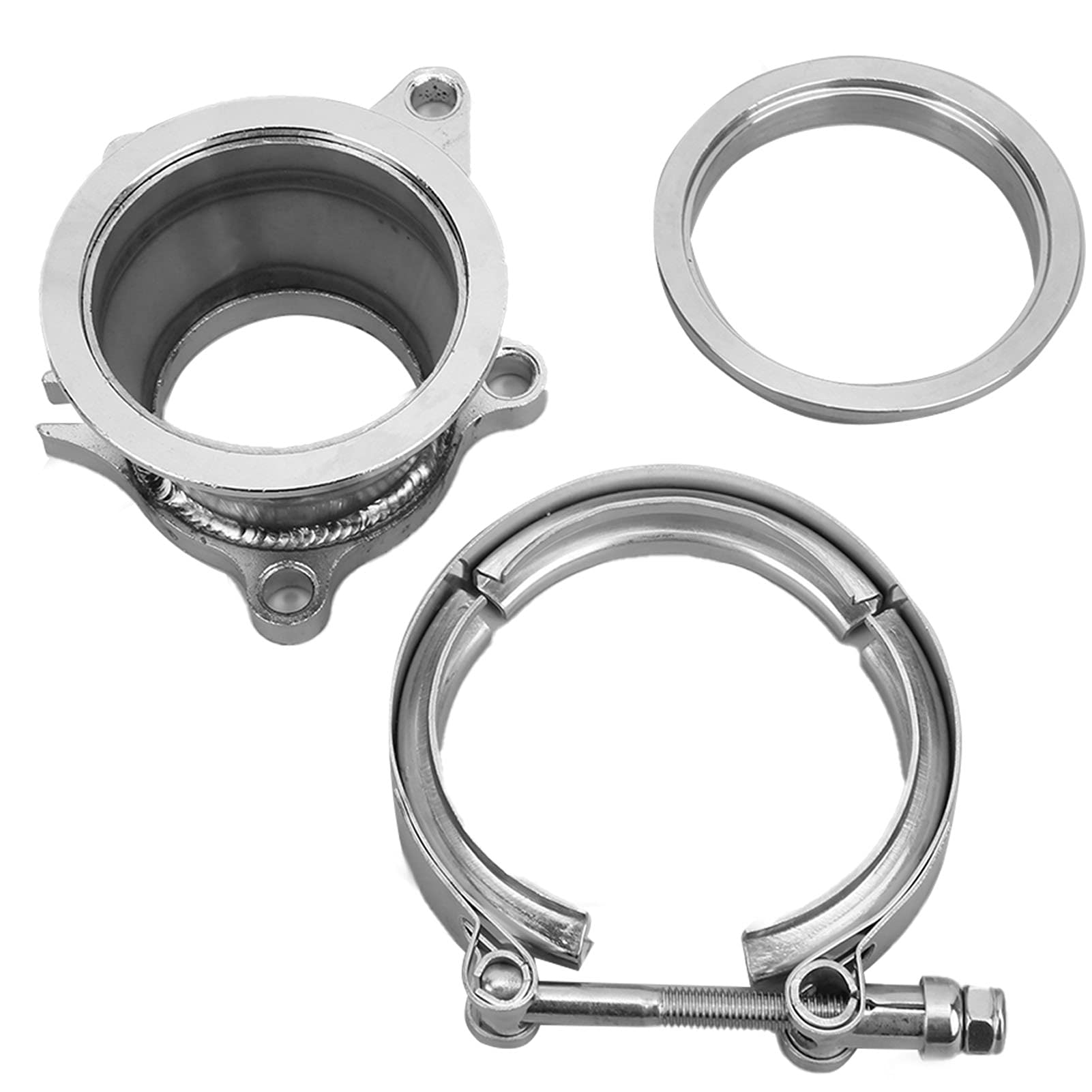 Brilluxa Turbo -Adapter, Regenpfahlflanschanschluss, T3 T4 Turboladerwandler, 5 Bolzen bis 3 Zoll V -Bandadapter, Turbo -Auspuffübergangsanpassung Brilluxa Turbo -Adapter, Regenpfahlflanschanschluss, T3 T4 Turboladerwandler, 5 Bolzen bis 3 Zoll V -Bandadapter, Turbo -Auspuffübergangsanpassung von Brilluxa