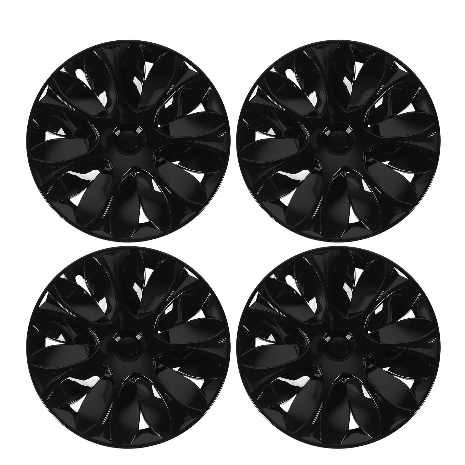 Brilluxa Wheel Hub Cap, 19 -Zoll -Randschutzschutzabdeckung, kompatibel mit Modell Y, Wheelcenter Cap Set, vollständig verpackte Nabelkaps für 19 -Zoll - (Glänzend schwarz) von Brilluxa