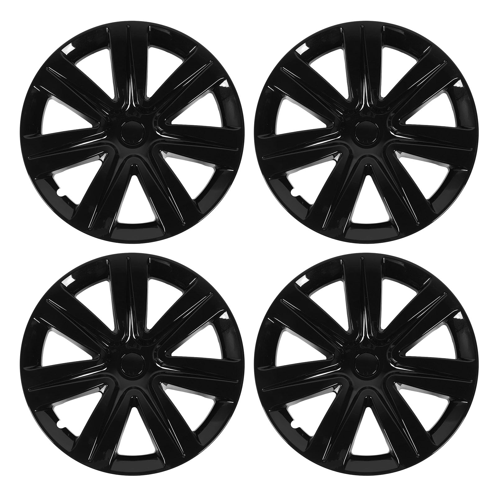 Brilluxa Wheel Hub Cap, 19 Zoll Rim Cover-Set kompatibel mit Modell Y 2021-2024, Radschutzabdeckung, vollständige Abdeckung Hubcaps (Glänzend schwarz) von Brilluxa