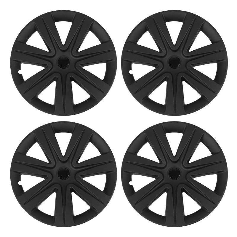 Brilluxa Wheel Hub Cap, 19 Zoll Rim Cover-Set kompatibel mit Modell Y 2021-2024, Radschutzabdeckung, vollständige Abdeckung Hubcaps (Schwarz gefrostet) von Brilluxa