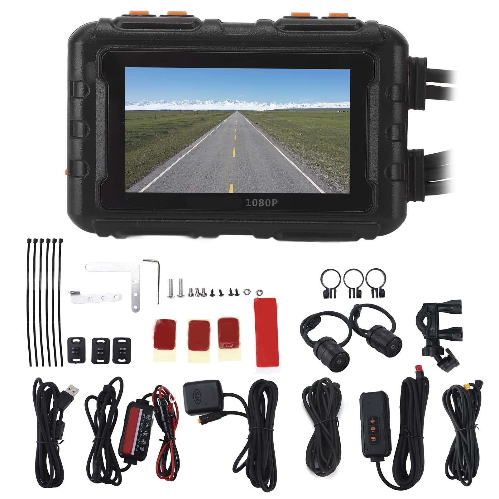 XTEVU -Antriebsrekorder, Motorrad -Videokamera mit vorderer und hinterherer Aufnahme, wasserdichtem Armaturenbrett Cam mit 1080p HD und 140 ° -Wengwinkel, Universal -Motorrad -DVR XTEVU -Antriebsrekorder, Motorrad -Videokamera mit vorderer und hinterherer Aufnahme, wasserdichtem Armaturenbrett Cam mit 1080p HD und 140 ° -Wengwinkel, Universal -Motorrad -DVR von Brilluxa