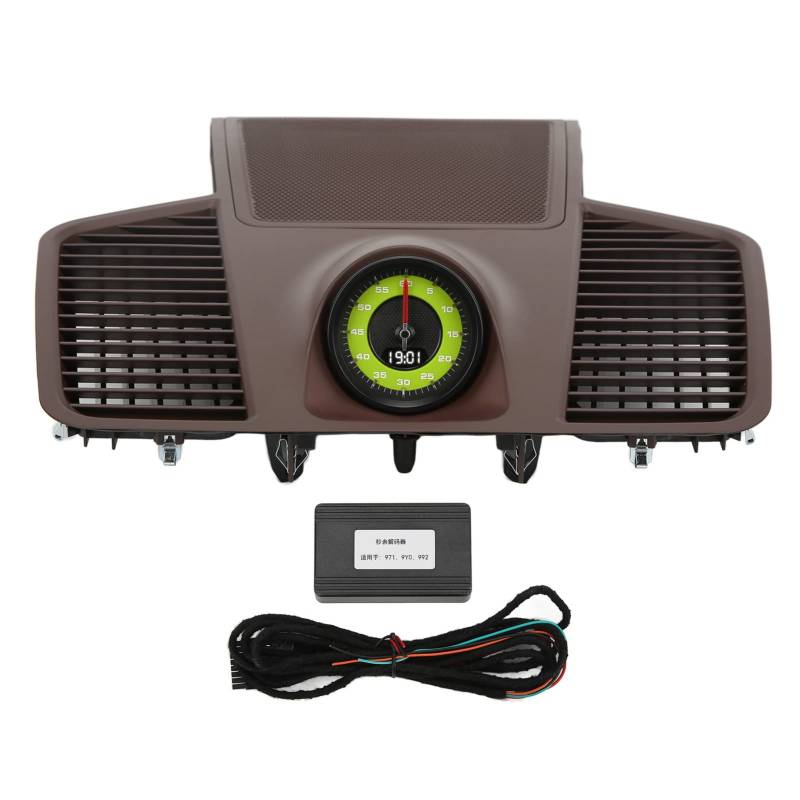 Xtevu Dashboard Taktgrillabdeckung, kompatibel mit 2018–2020, Panel -Timer -Rahmen, Instrumenten -Cluster -Takt -Trimm, 9Y0 857 192 Ein Ersatz (Green stopwatch) von Brilluxa