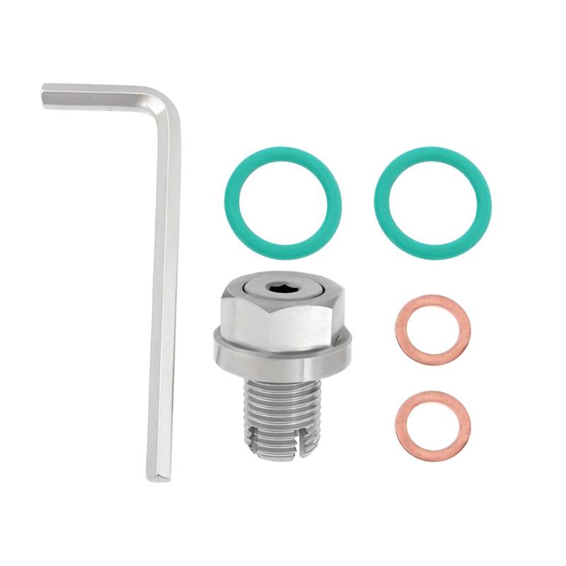 Briny River 1-teiliges Ölablassschrauben-Reparaturset aus Edelstahl Selbstklebend für Ölwannengewinde Geeignet Meisten Motorräder(M12,1–1,25 Mm) von Briny River