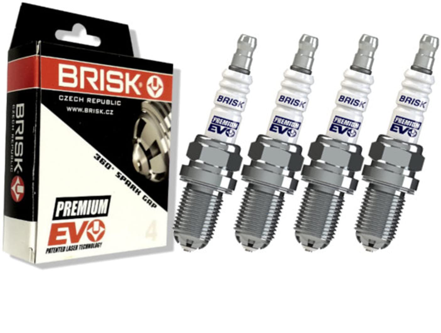 BRISK Premium EVO ER15SXC 1901 Zündkerzen, 4 Stück von BRISK