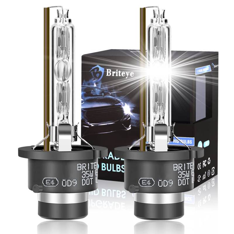 Briteye D2S Xenon Brenner 35W 6000 Kelvin Weißes Licht Scheinwerferlampe (2 Stücke) von Briteye