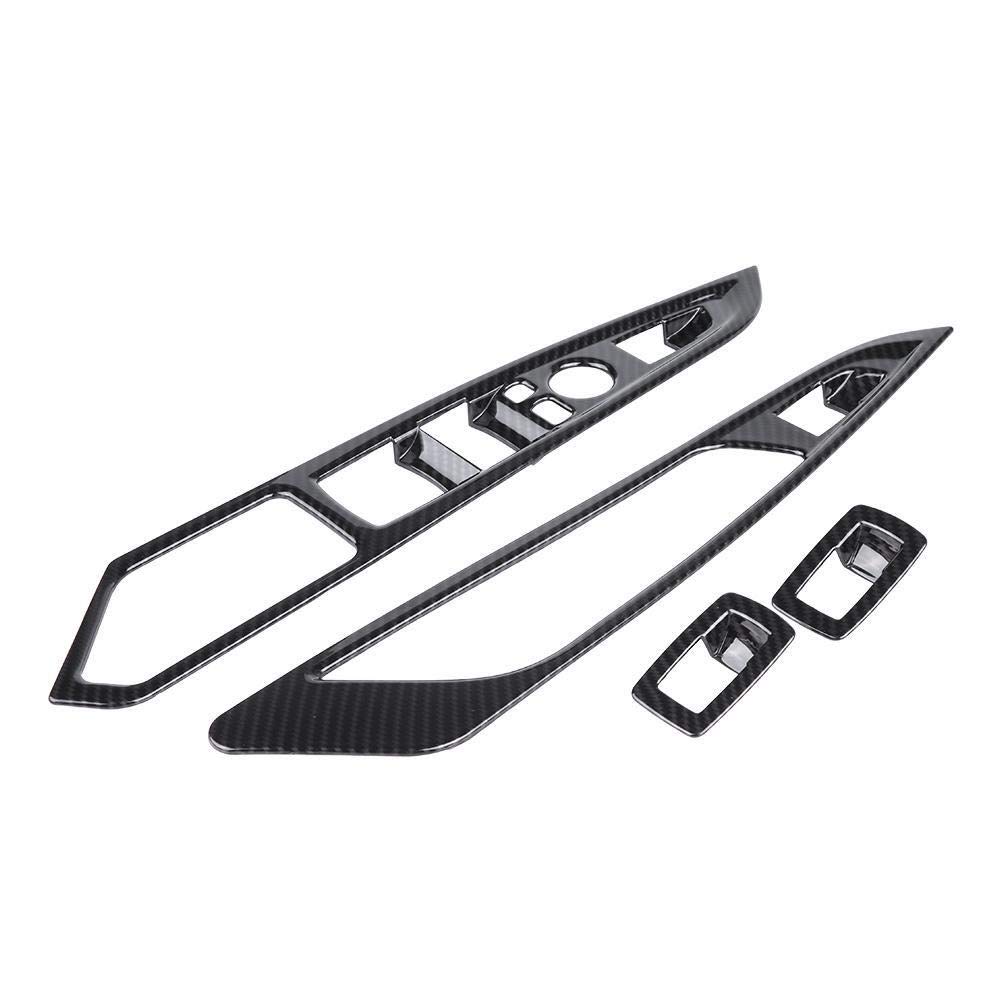 Broco 4pcs Carbon-Faser-Auto-Fenster-Schalter Taste Abdeckung Trim for BMW X5 X6 F15 F16 14-18 Carbon Fiber Broco 4pcs Carbon-Faser-Auto-Fenster-Schalter Taste Abdeckung Trim for BMW X5 X6 F15 F16 14-18 Carbon Fiber von Broco