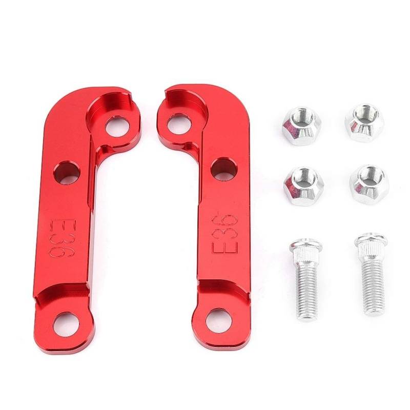 Broco Aluminium Red Adapter Erhöhung Lenkwinkel um 25% Drift Lock-Kit for E36 von IUSOT