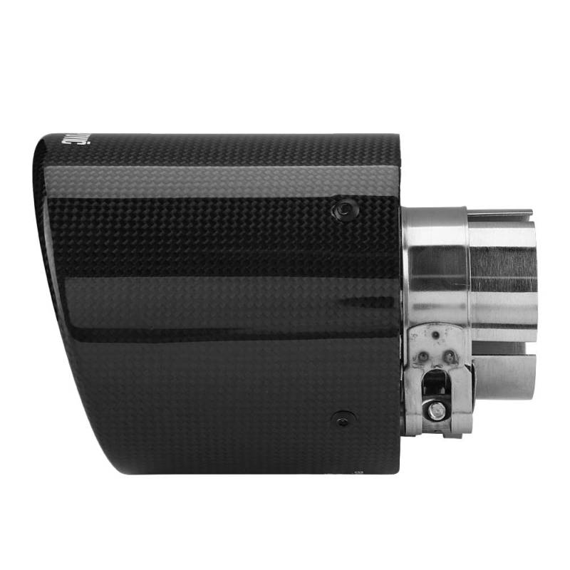 Broco Auspuffblende Auspuffrohr, Carbon-Faser-Art-Auto-Modified Einzel Outlet Auspuff Schalldämpfer Spitze Schwanz Throat 63-114mm von BOROCO