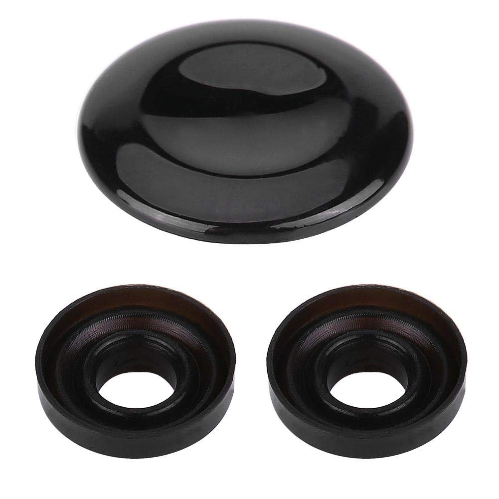 Broco Joystick-Center-Taste Abdeckung MMI Knob Reparatursatz for Audi A4 A5 A6 Q5 Q7 S5 S6 Farbe Schwarz von Broco