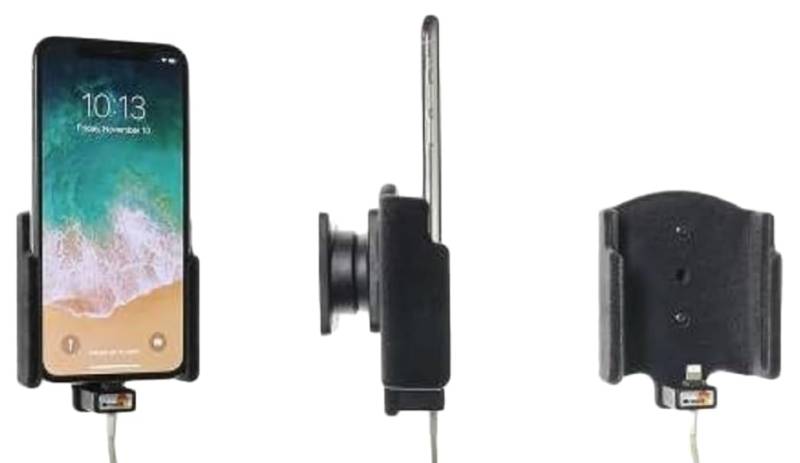 Brodit 514997 Halterung Apple iPhone X - Apple Original Lightning-USB Adapter Kabel von Brodit