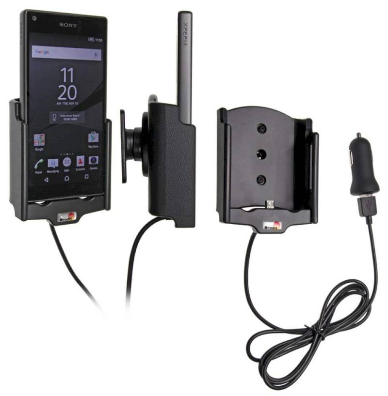 Brodit Gerätehalter 521797 | Made IN Sweden | mit Ladefunktion für Smartphones - Sony Xperia Z5 Compact von Brodit