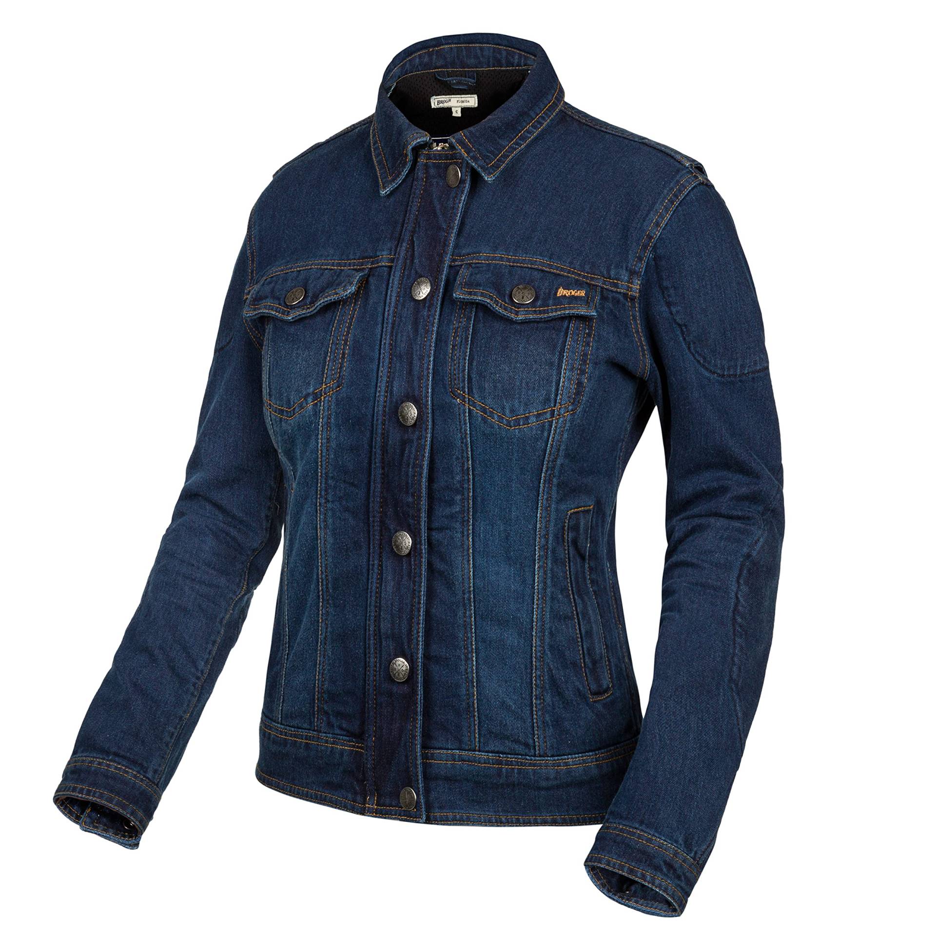 BROGER Florida Lady Washed Blue Motorcycle Jeans Jacket DS BROGER Florida Lady Washed Blue Motorcycle Jeans Jacket DS von BROGER