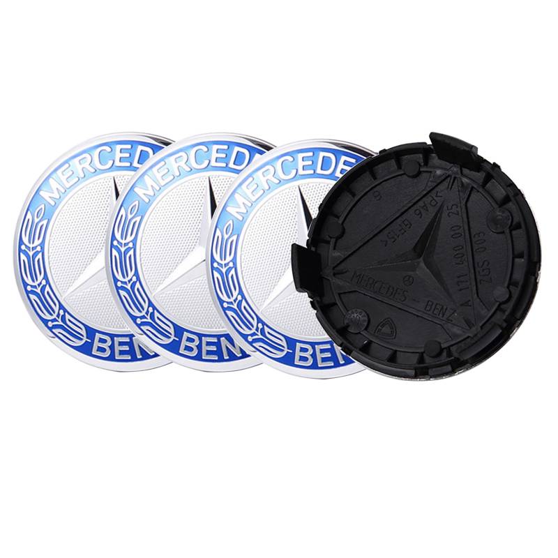 Brogtorl 4 Stück Nabendeckel für 75MM Radnabenkappen Felgendeckel Felgenkappen Nabenkappen Wheel Caps Radnabenabdeckung von Brogtorl
