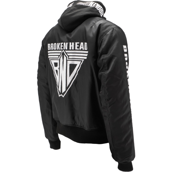 Broken Head Bomberjacke BND Logo Schwarz Broken Head Bomberjacke BND Logo Schwarz von Broken Head