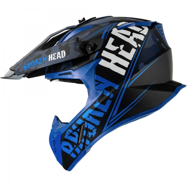 Broken Head Crosshelm Squadron Rebelution V3 Camouflage-Blau von Broken Head