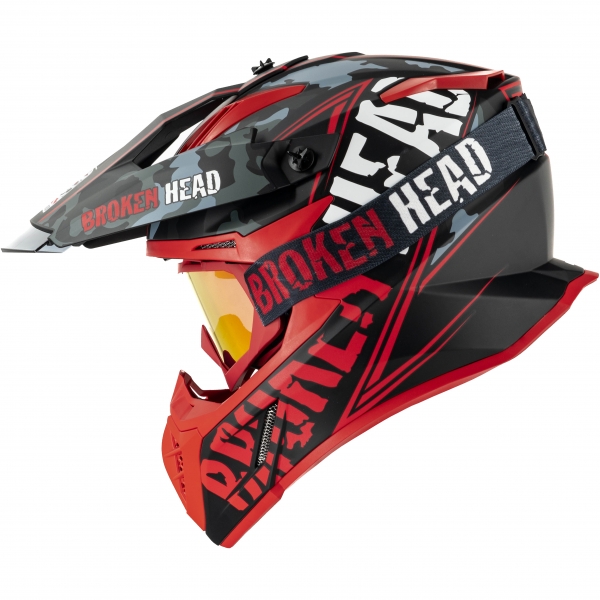 Broken Head Crosshelm Squadron Rebelution Rot + MX-2 Brille Rot Ver... Broken Head Crosshelm Squadron Rebelution Rot + MX-2 Brille Rot Ver... von Broken Head