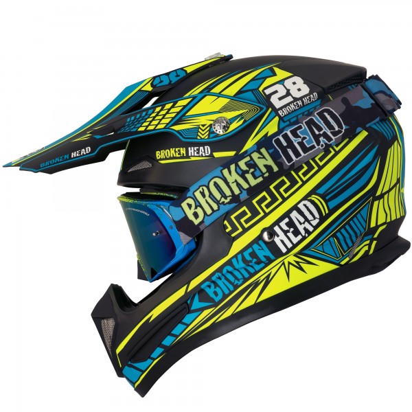 Broken Head Division MX + MX-Goggle Regulator Gelb-Blau Verspiegelt Broken Head Division MX + MX-Goggle Regulator Gelb-Blau Verspiegelt von Broken Head