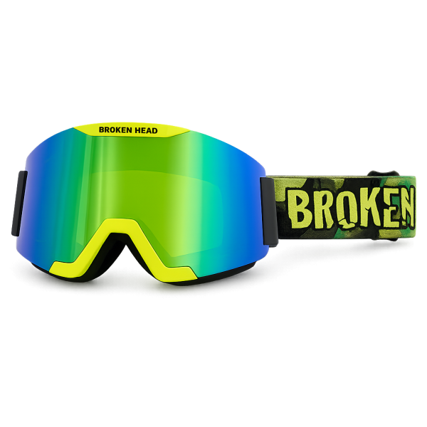 Broken Head MX-Brille Magnetic-Regulator Grün Verspiegelt von Broken Head