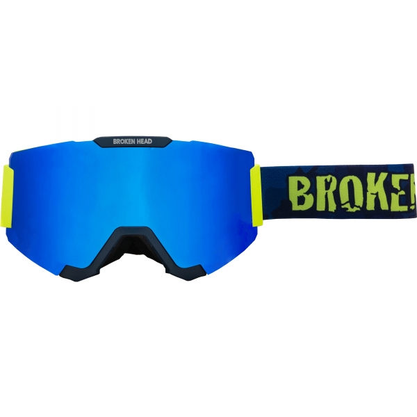 Broken Head MX-Brille Magnetic-Regulator Blau Verspiegelt von Broken Head