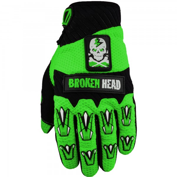 Broken Head MX-Handschuhe Faustschlag Grün von Broken Head