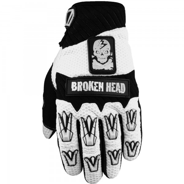 Broken Head MX-Handschuhe Faustschlag Weiß von Broken Head