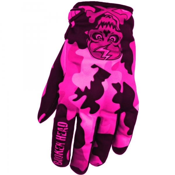 Broken Head MX Handschuhe Rebelution Camouflage pink von Broken Head