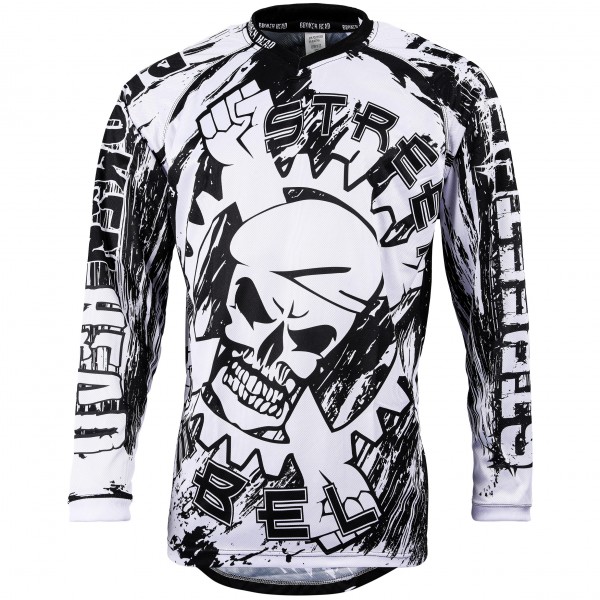 Broken Head MX Jersey Street Rebel Schwarz-Weiß von Broken Head