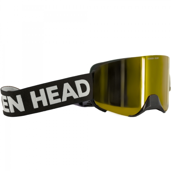 Broken Head Motocross-Brille Magnetic-Struggler Gold Verspiegelt von Broken Head