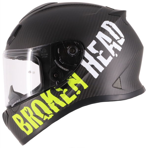 Broken Head Racing-Helm BeProud Light Carbon Gelb - Limited Edition von Broken Head