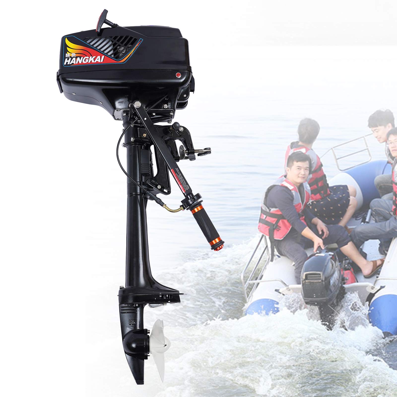 BRRIDE Außenbordmotor Bootsmotor 3,6 PS 2-Takt-Benzinmotor 55cc, Profi Benzinmotor CDI Engine Wasserkühlung, Aussenborder Max 5500r/Min, Bootsmotor für Schlauchboote, Fischerboote, Segelboote BRRIDE Außenbordmotor Bootsmotor 3,6 PS 2-Takt-Benzinmotor 55cc, Profi Benzinmotor CDI Engine Wasserkühlung, Aussenborder Max 5500r/Min, Bootsmotor für Schlauchboote, Fischerboote, Segelboote von Brride