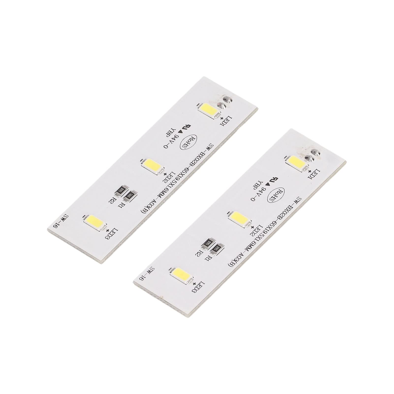 2pcs Kühlschrank Gefrierschrank LED LED LACK DC 12V Gefrierschrank Leuchtstreifen Reparatur Teil Gefrierklampeln Ersatz Ersatzteiler Kühlschrank Leuchtstreifen Reparatur Teil von Brrnoo