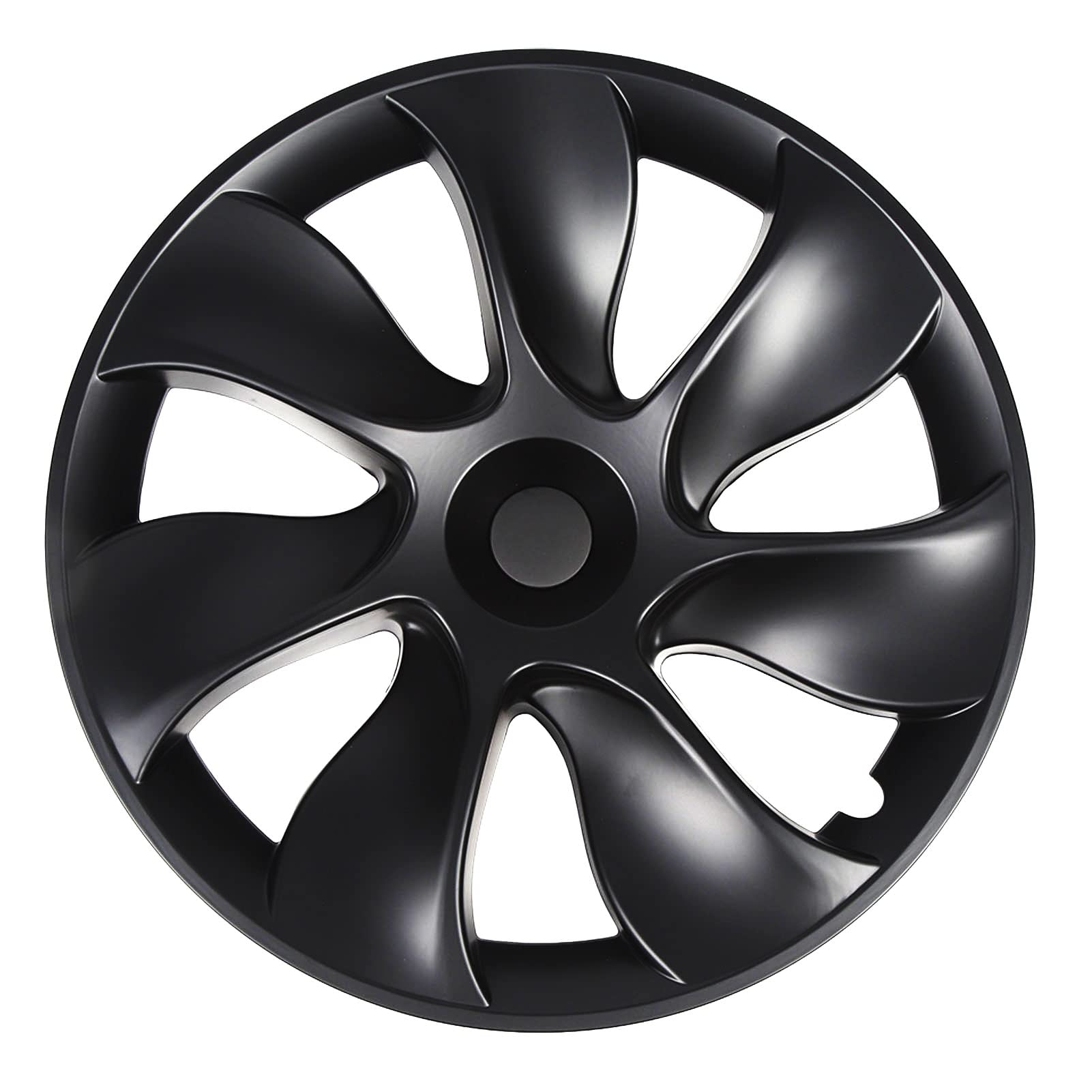 Hubcaps, Hubkappen mit 4pcs 19 Zoll ABS -Radabdeckung für Rad (Helles Schwarz) von Brrnoo