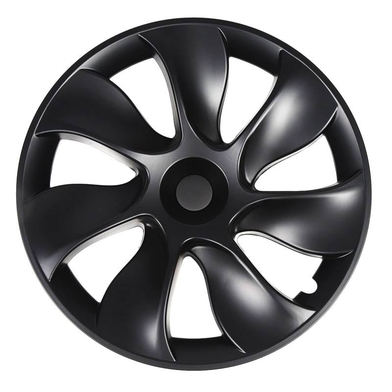 Hubcaps, Hubkappen mit 4pcs 19 Zoll ABS -Radabdeckung für Rad (Helles Schwarz) von Brrnoo