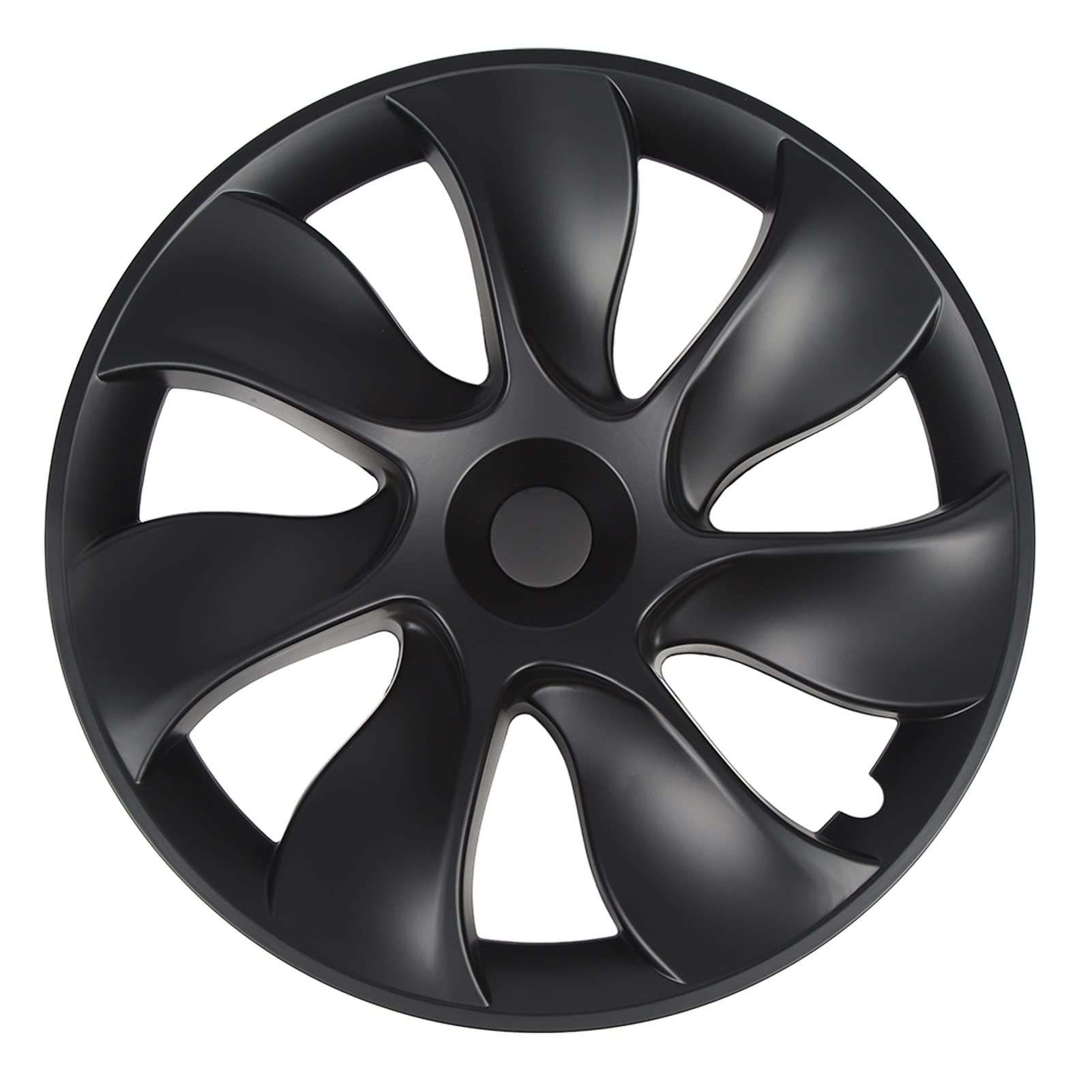Hubcaps, Hubkappen mit 4pcs 19 Zoll ABS -Radabdeckung für Rad (Matt-schwarz) von Brrnoo