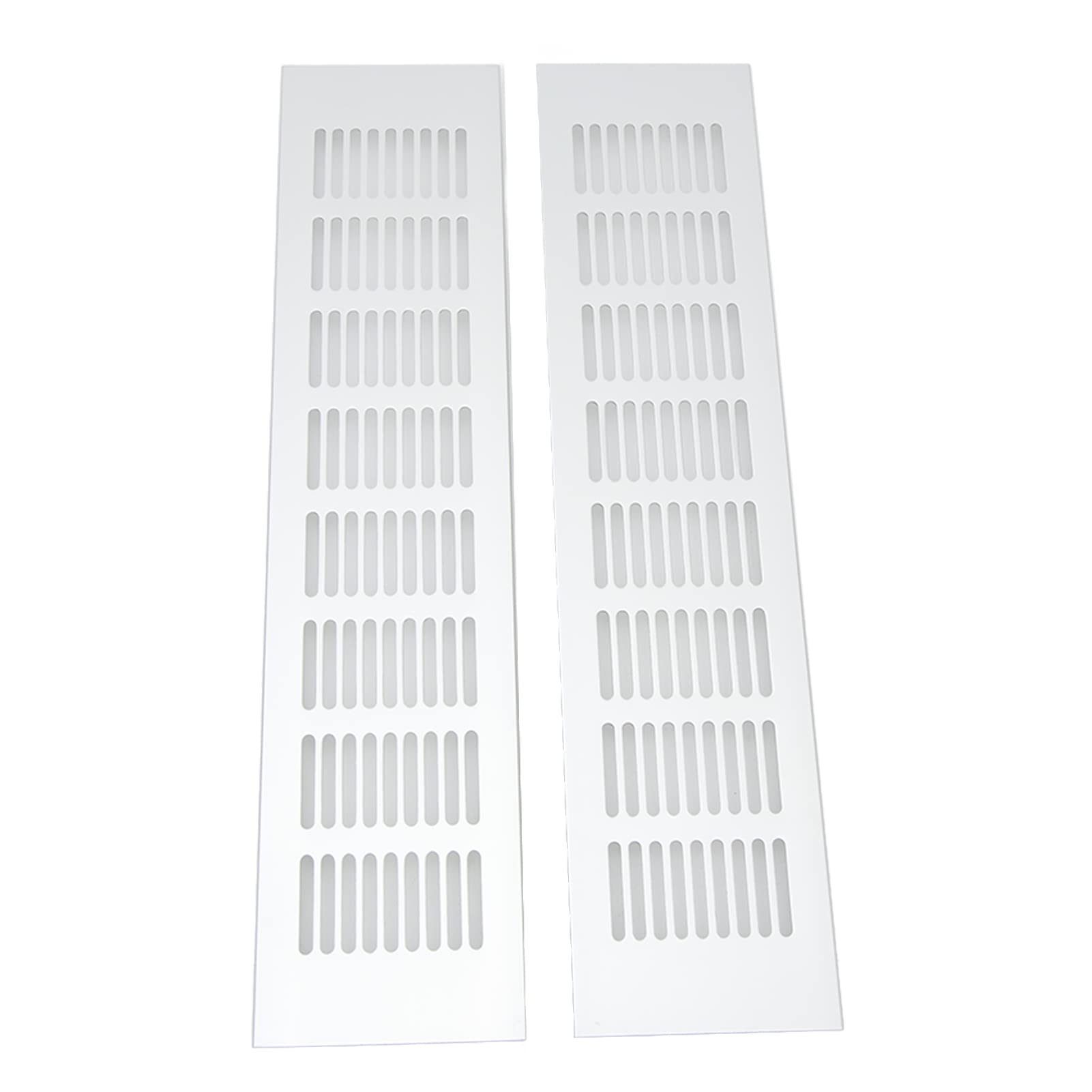 Laibit -Entlüftung, 2 Stcs Luftlüftungslüftungsgrilllüftungslüftungsschlitze mit Aluminiumlegierung Rechteckiger Entlüftungsplatte für Schrankschuhschrankschrank (80 * 350 mm) von Brrnoo