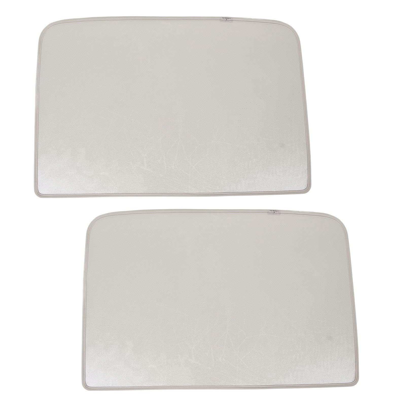 Schiebedach Cover, Schiebedach Visier Abnehmbarer Nicht Gewebter Stoff Vorderen Schiebendach Dach Sonnenschild Auto Sonnenschatten mit Aufbewahrungstasche (White) von Brrnoo