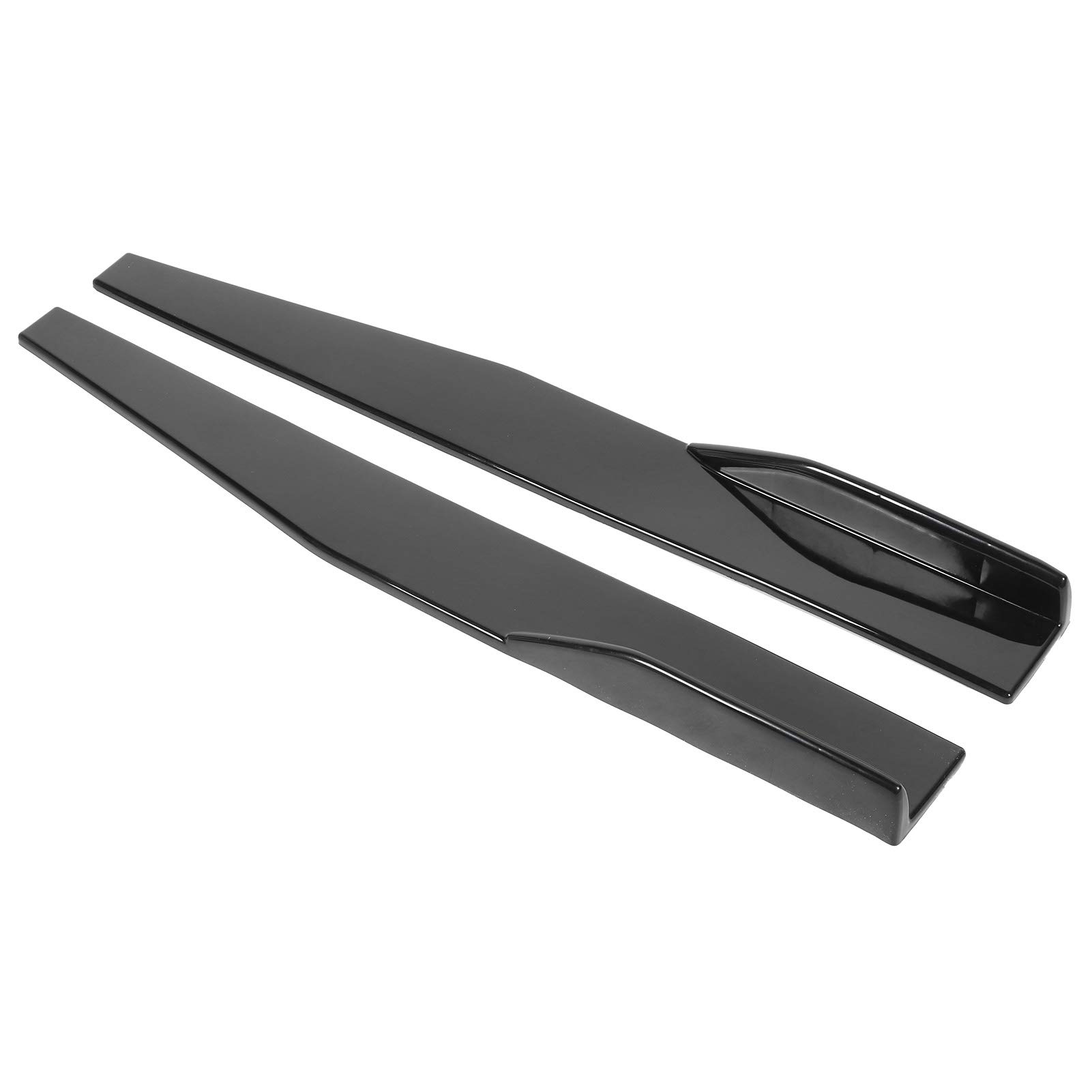 Seitenröcke für Autos, 2pcs 74,5 cm Glänzend Schwarze Universelle Lippenflügelflügelflügel -Diffusor -Seitensplitterflügel Seitenröcke mit Schraube Zum Reduzieren des Luftstroms auf Beiden Seiten von Brrnoo